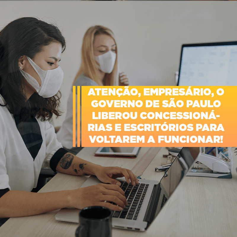 SP assina hoje autorização para reabertura de concessionárias e escritórios